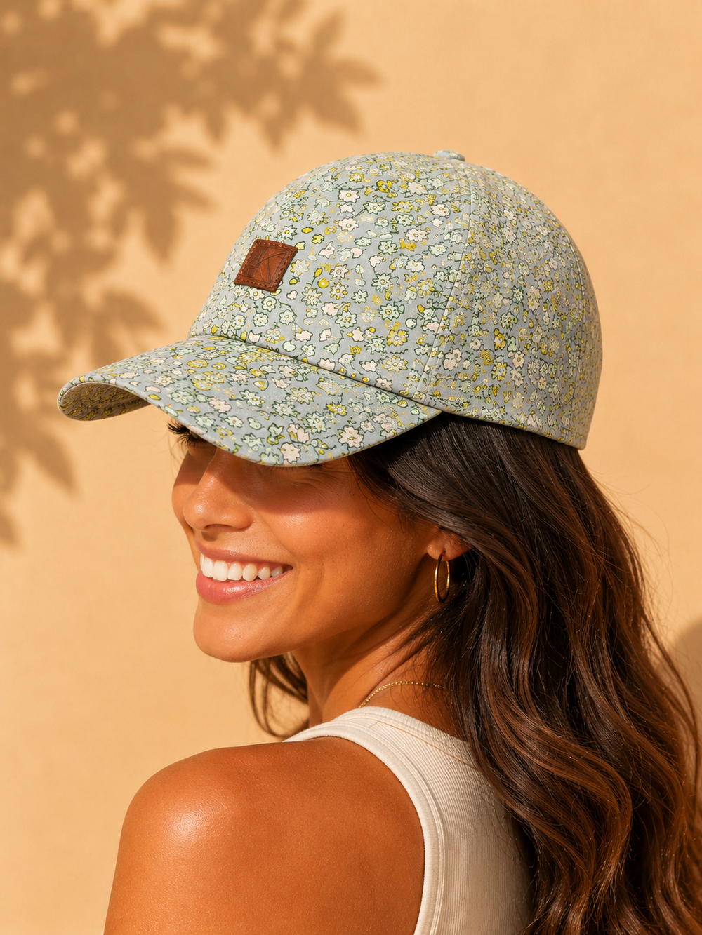 Ditsy Meadow Floral Unisex Cotton Cap