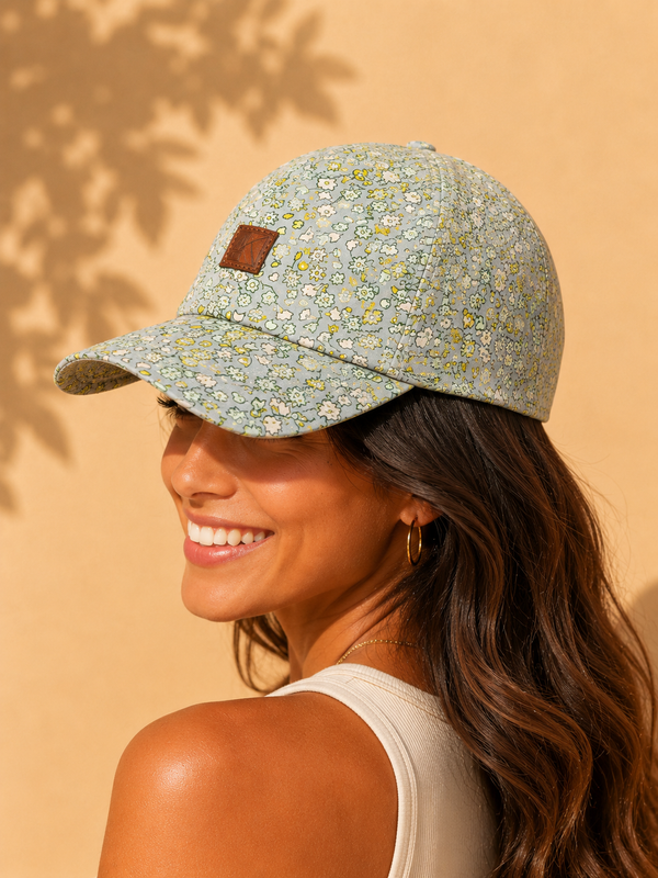 Ditsy Meadow Floral Unisex Cotton Cap