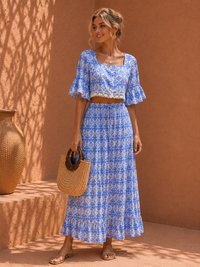 Santorini Sky Porcelain Maxi Co-ord Set