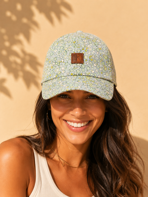 Ditsy Meadow Floral Unisex Cotton Cap