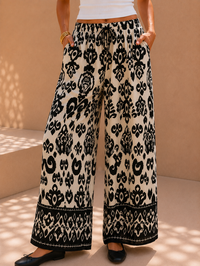Nomad Wanderer Monochrome Fluid Palazzo Pants