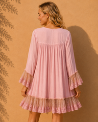 Rayon Viscose Boho Mini Dress