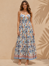Sun-Drenched Meadow Tiered Maxi Dress