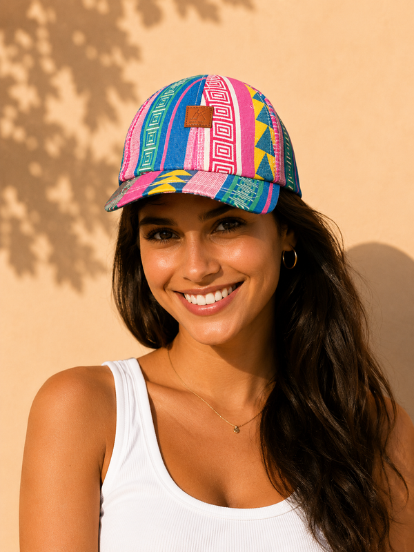 Nomad Tribal Geometric Unisex Cotton Cap