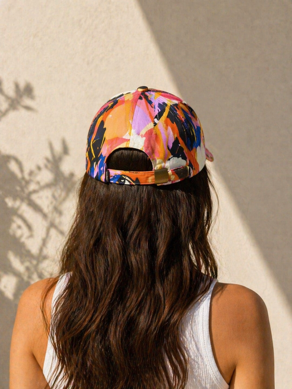 Abstract Botanical Unisex Cotton Cap