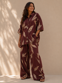 Desert Blossom Plus-Size Tiered Co-ord Set