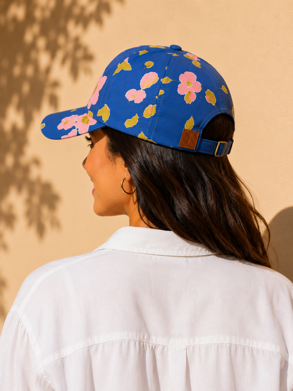 Retro Meadow Floral Unisex Cotton Cap