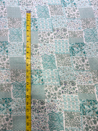 Premium Jaipuri Patchwork-Style Floral Cotton Fabric
