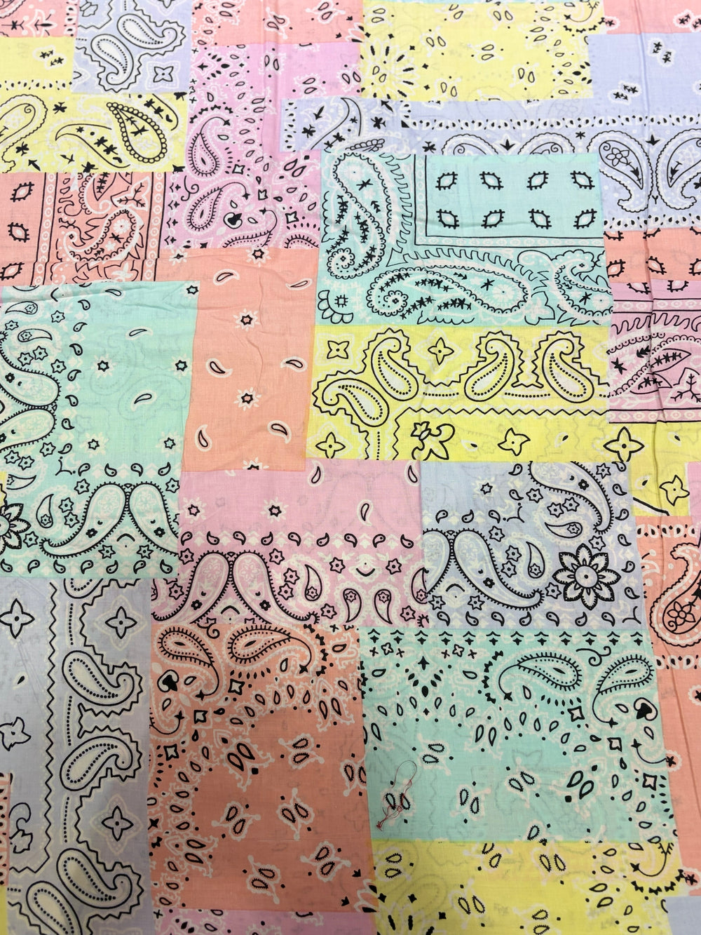 Premium Pastel Bandana Patchwork Printed Cotton Fabric