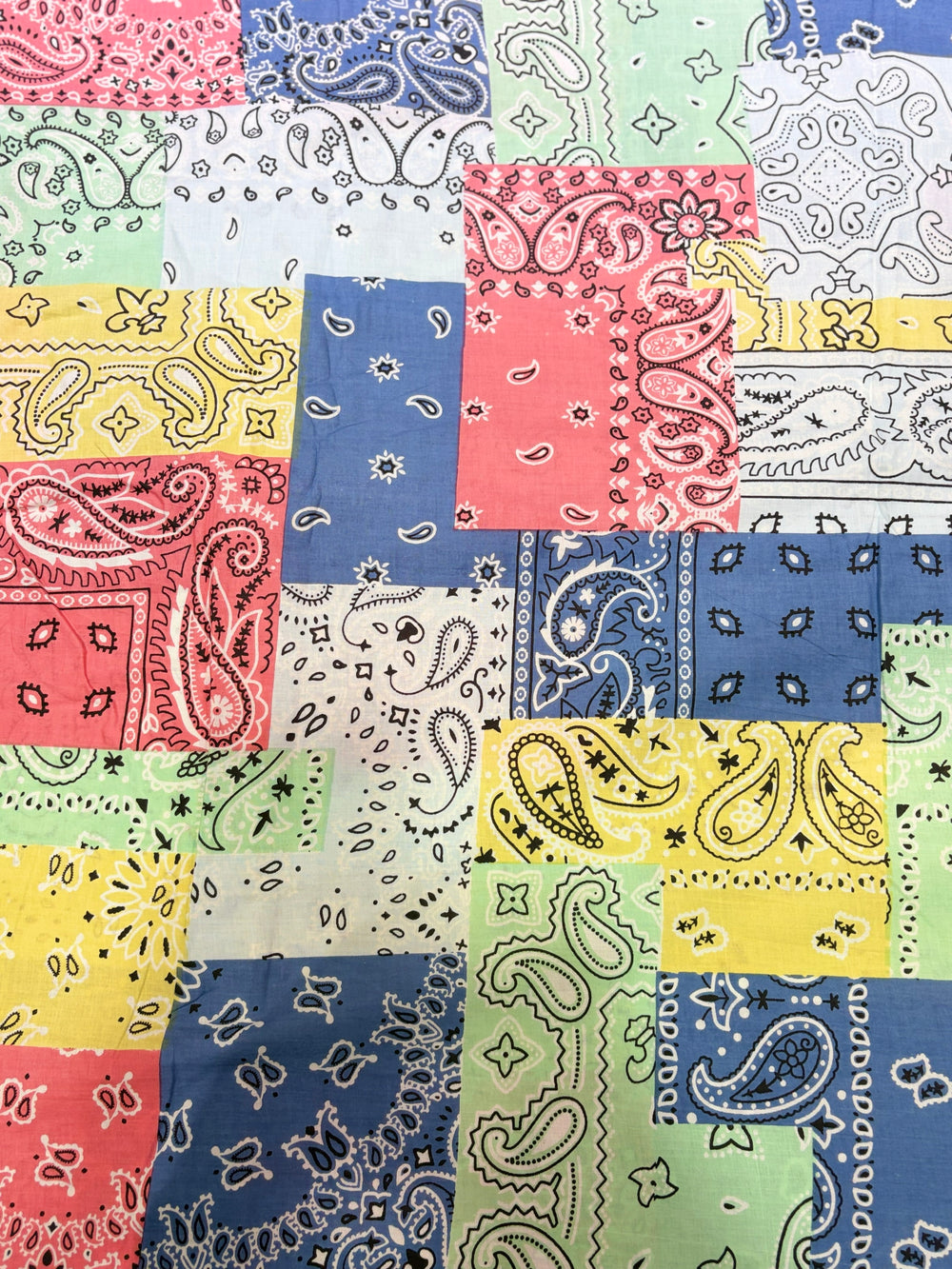 Premium Vibrant Bandana Patchwork Printed Cotton Fabric