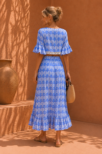 Santorini Sky Porcelain Maxi Co-ord Set