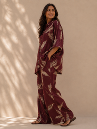 Desert Blossom Plus-Size Tiered Co-ord Set