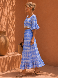 Santorini Sky Porcelain Maxi Co-ord Set