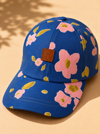 Retro Meadow Floral Unisex Cotton Cap
