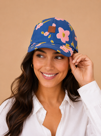 Retro Meadow Floral Unisex Cotton Cap