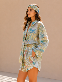Gilded Vineyard Cotton Short & Shirt Co-ord Set