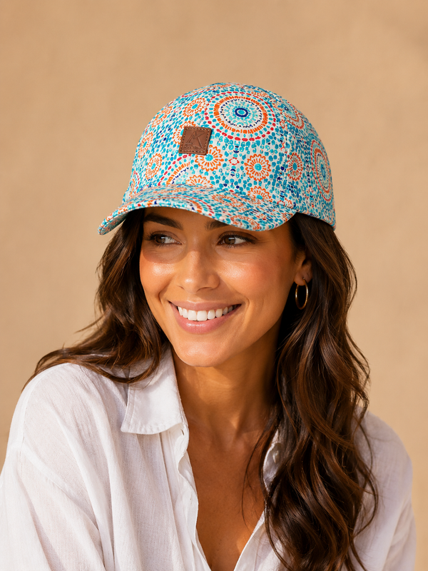 Mosaic Mandala Unisex Cotton Cap