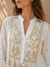 Elegant White Lace Boho Mini Dress for Women – Premium Summer Beachwear